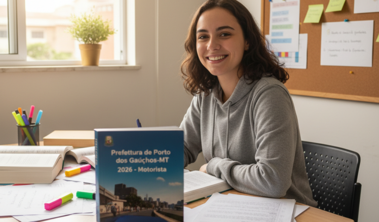 Apostila Prefeitura de Porto dos Gaúchos-MT 2026 – Motorista